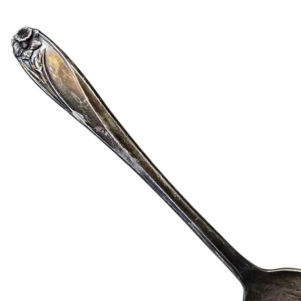 Daffodil‎ (Silverplate, 1950)by International Silver Cream Soup Spoon...